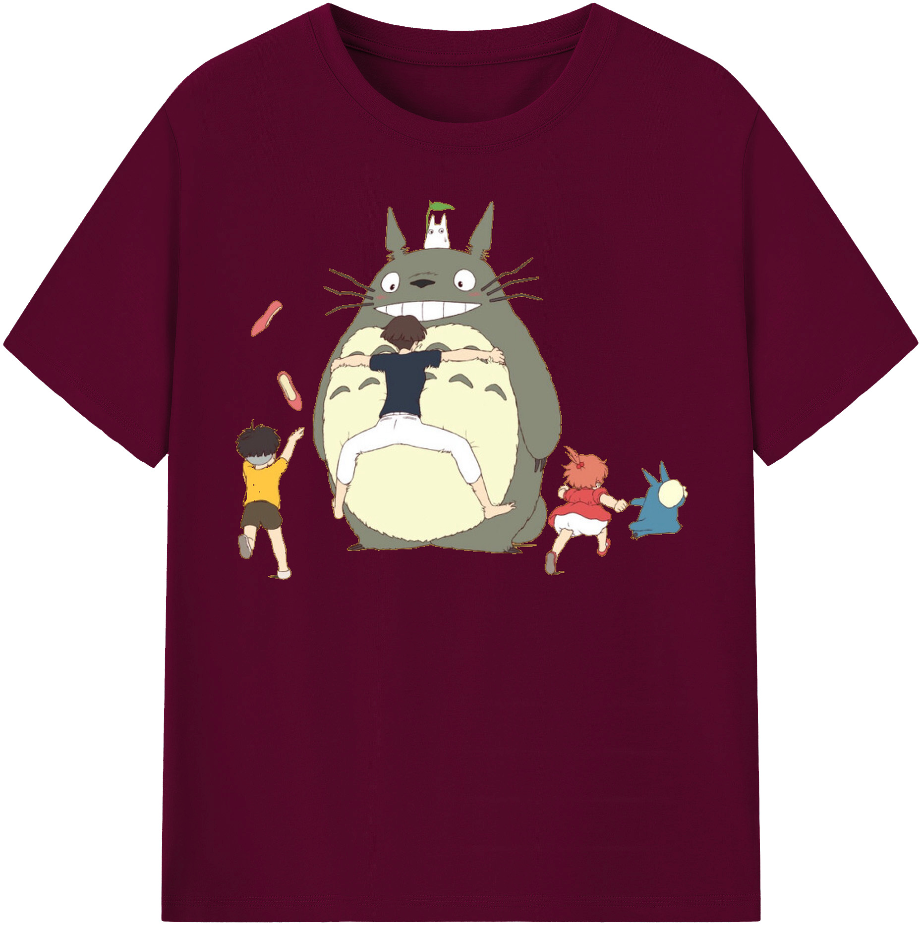 （画像用） となりのトトロ 草壁メイ 草壁サツキ My Neighbor Totoro Satsuki Kusakabe Mei Kusakabe レディースカジュアルプリントTシャツ（綿100％）